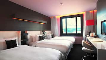 Deluxe Room, Multiple Beds | 1 bedroom, premium bedding, minibar, in-room safe