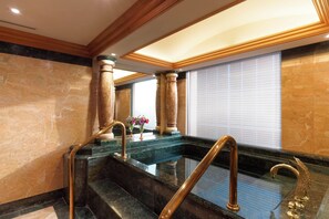 Hair dryer, bathrobes, slippers, bidet