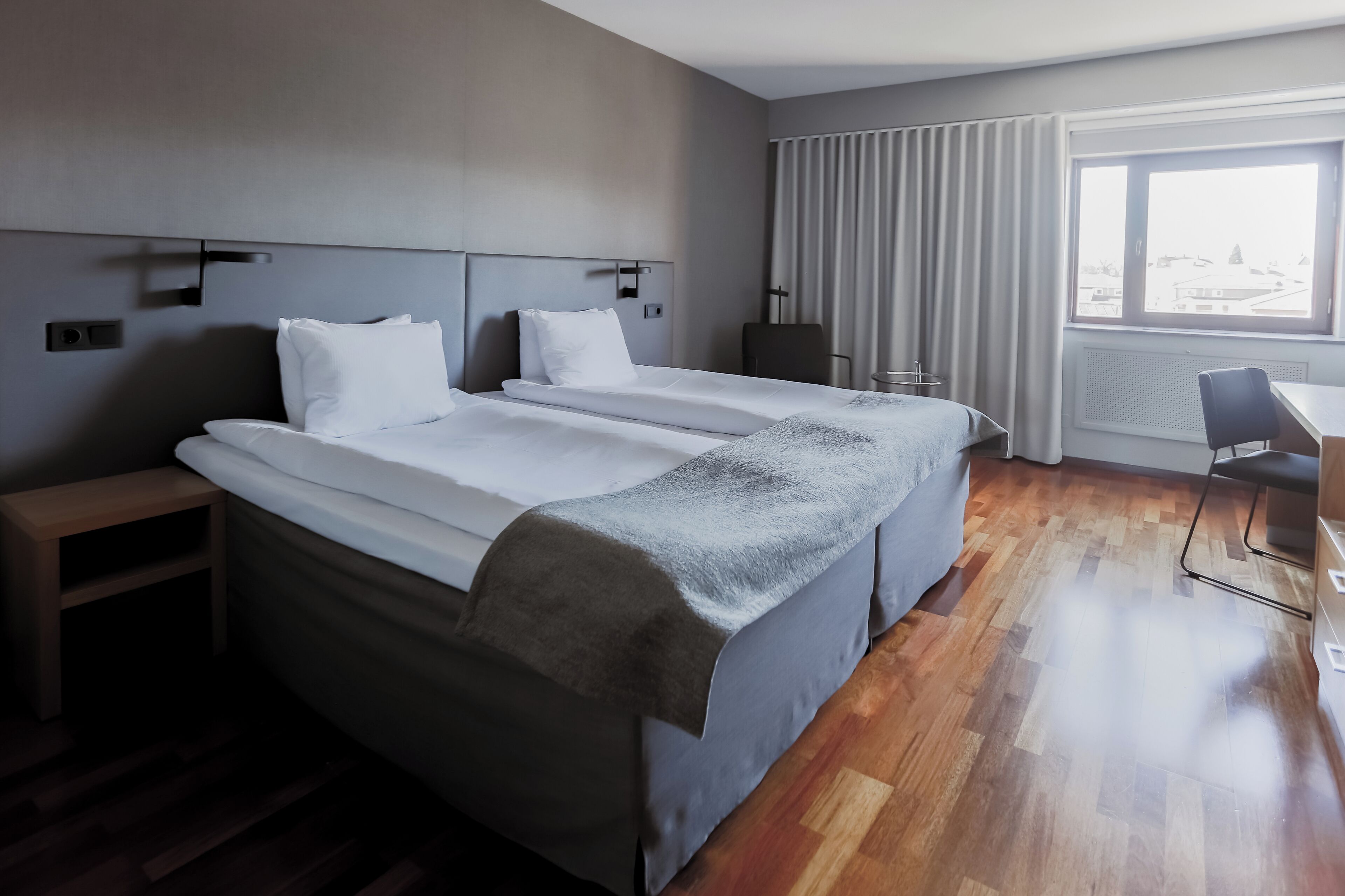 superior twin room, multiple beds, non smoking | desk, blackout curtains, iron/ironing board, cots/infant beds