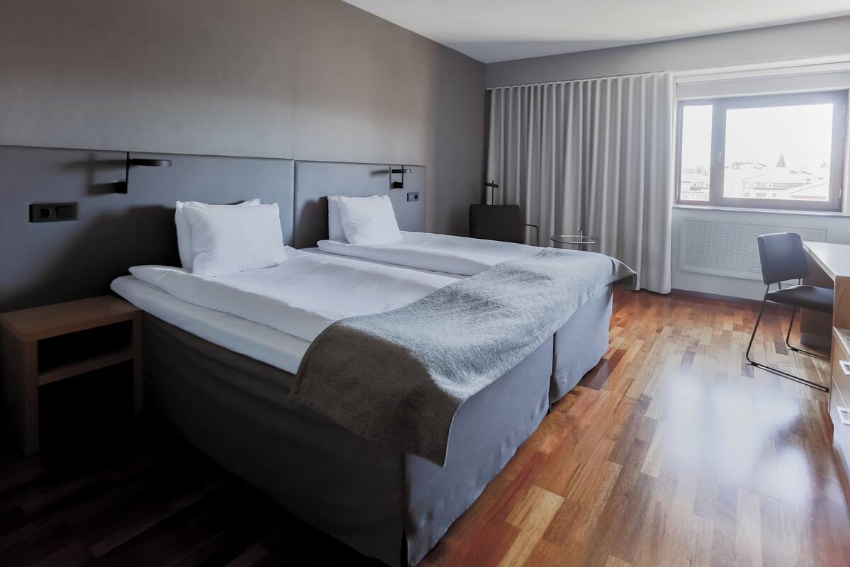 superior twin room, multiple beds, non smoking | desk, blackout curtains, iron/ironing board, cots/infant beds