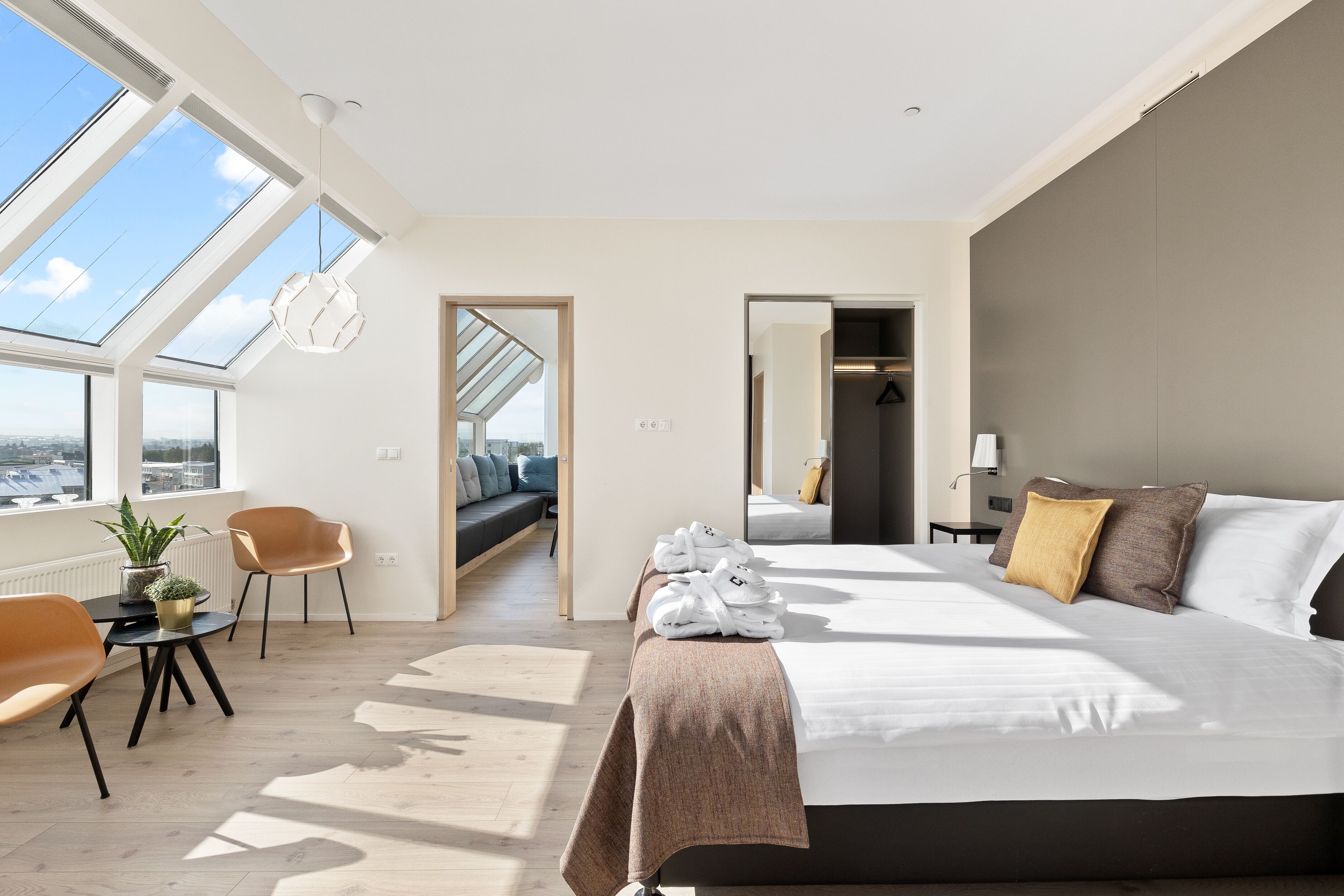 panorama double room top floor balcony - free spa access | in-room safe, blackout curtains, iron/ironing board, free wifi