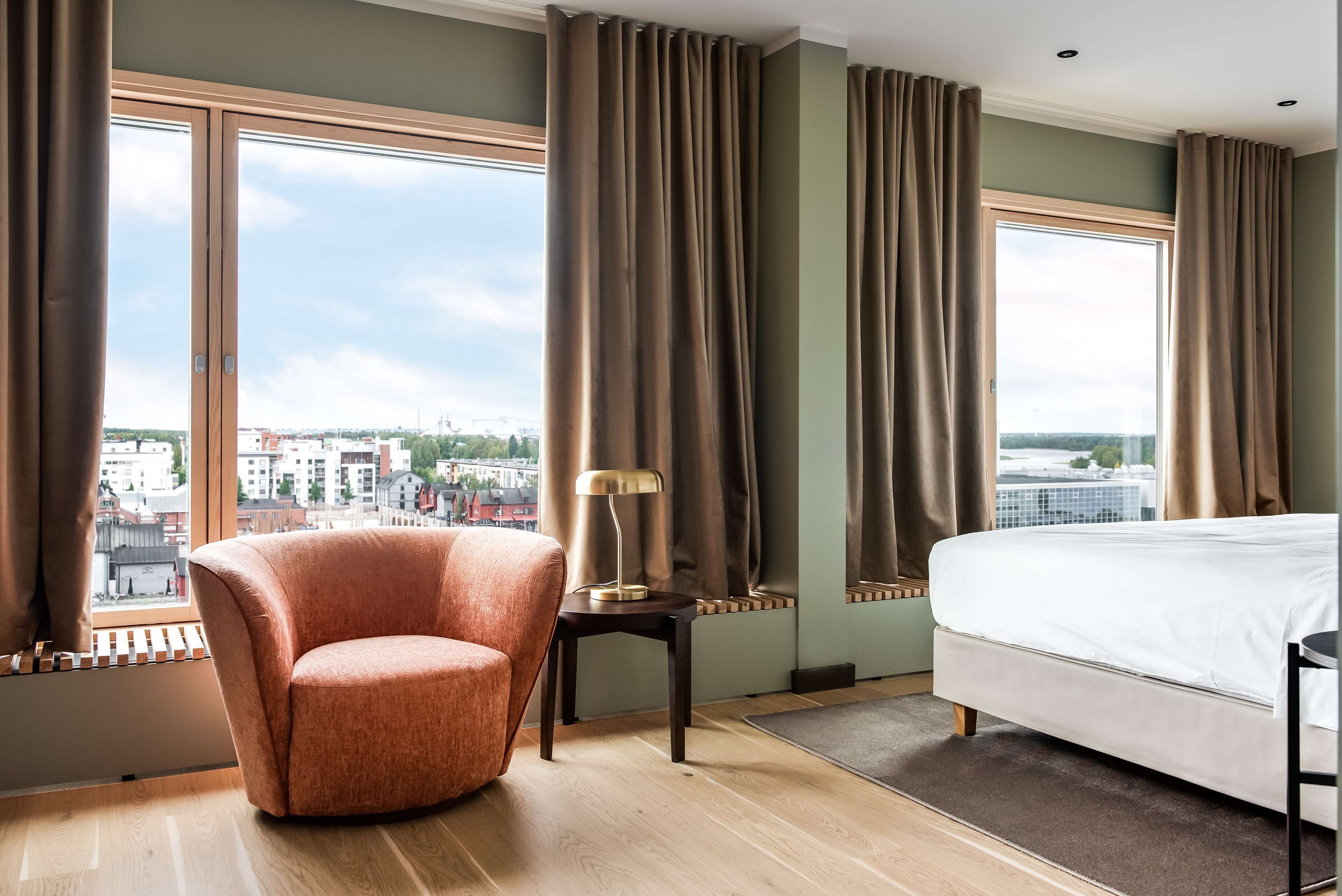 premium bedding, down duvets, memory-foam beds, minibar