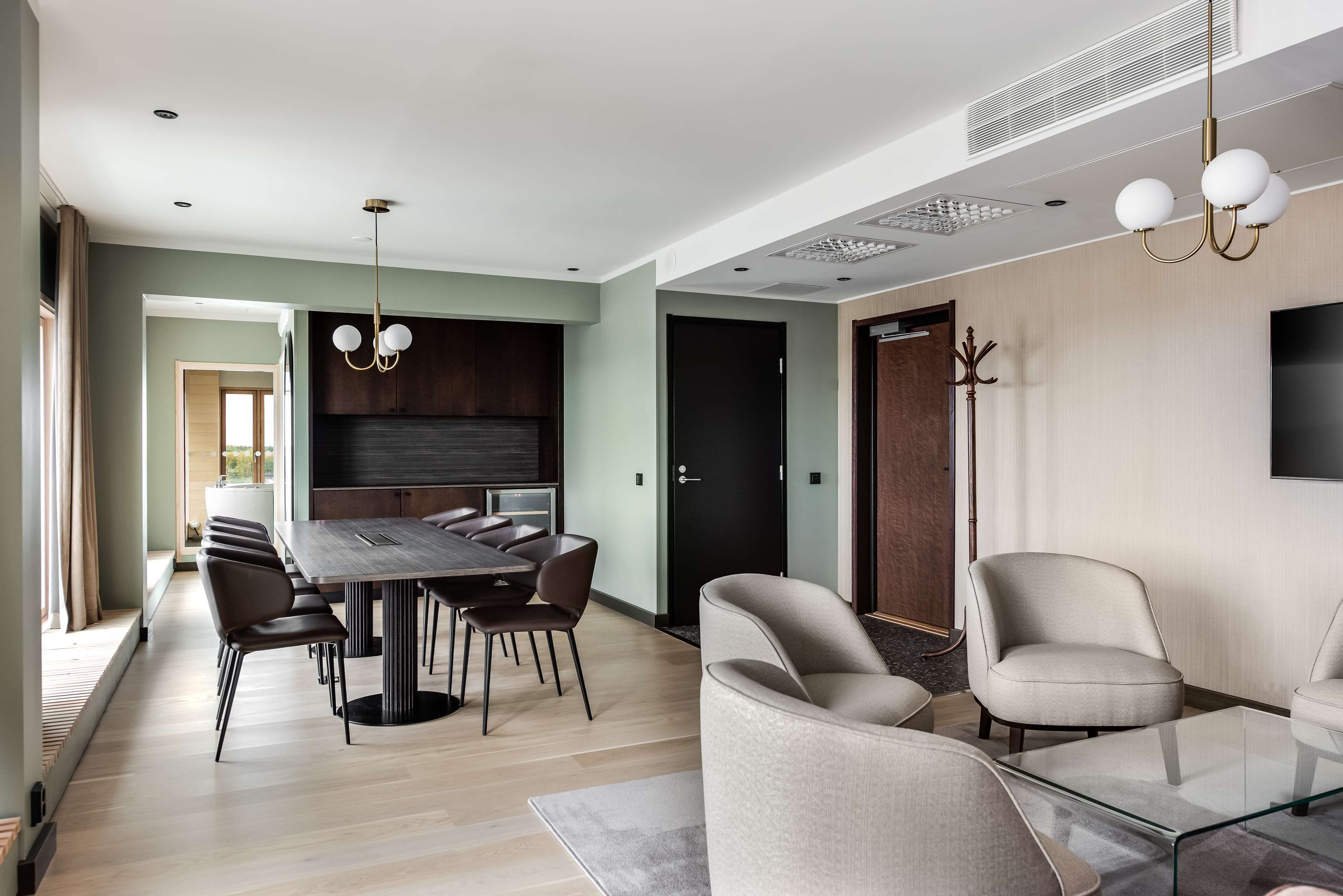 premium bedding, down duvets, memory-foam beds, minibar