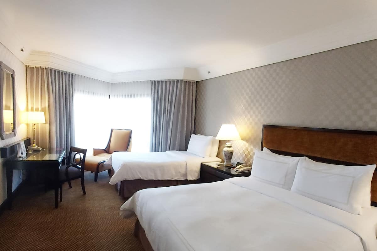 Deluxe Room, Multiple Beds | Premium bedding, in-room safe, desk, laptop workspace