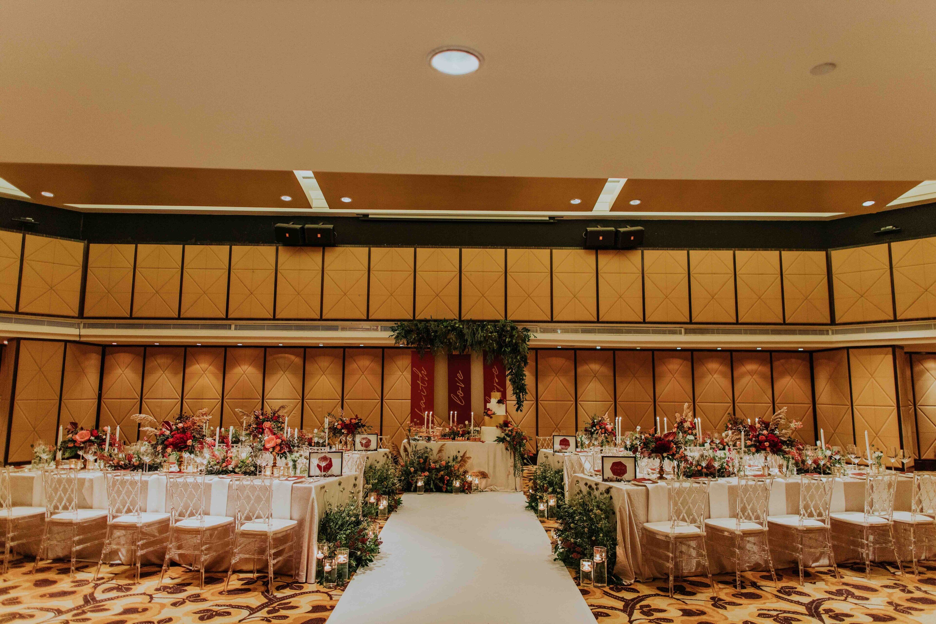 indoor wedding