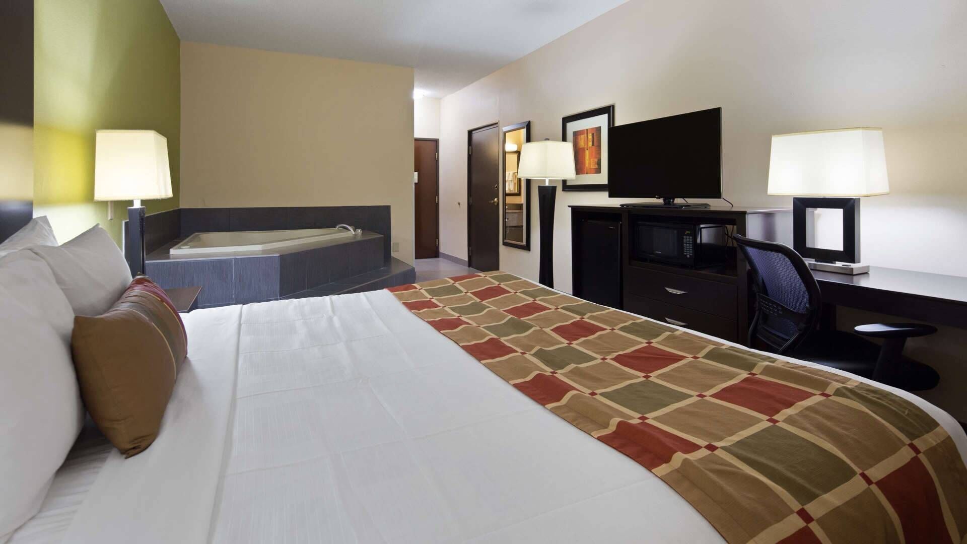 Couette en duvet d'oie, surmatelas, coffres-forts dans les chambres