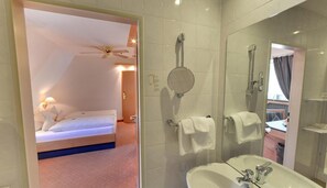 Free toiletries, hair dryer, towels