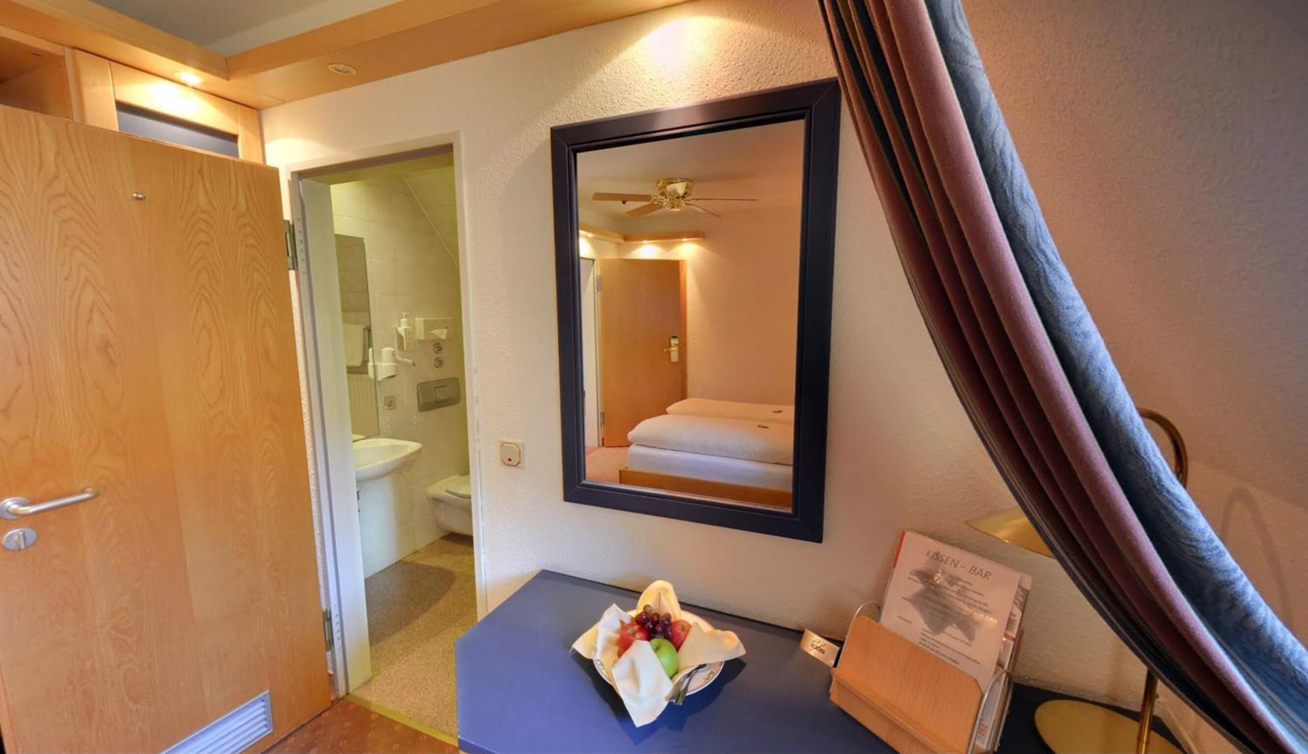 free toiletries, hair dryer, towels