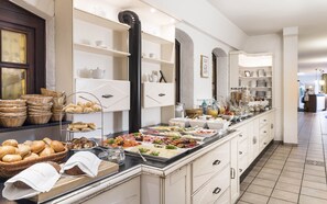 Free daily self-service breakfast 