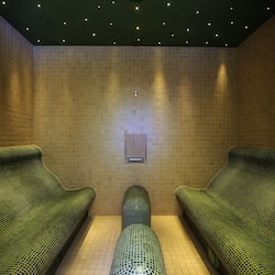 Sauna, tab panas, bilik wap, rawatan badan, urut tuaman batu