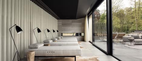 Salle de soins pour les couples, sauna, spa, bain de vapeur