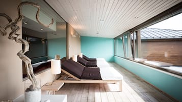 Behandlungsräume für Paare, Sauna, Dampfbad, Körperbehandlungen