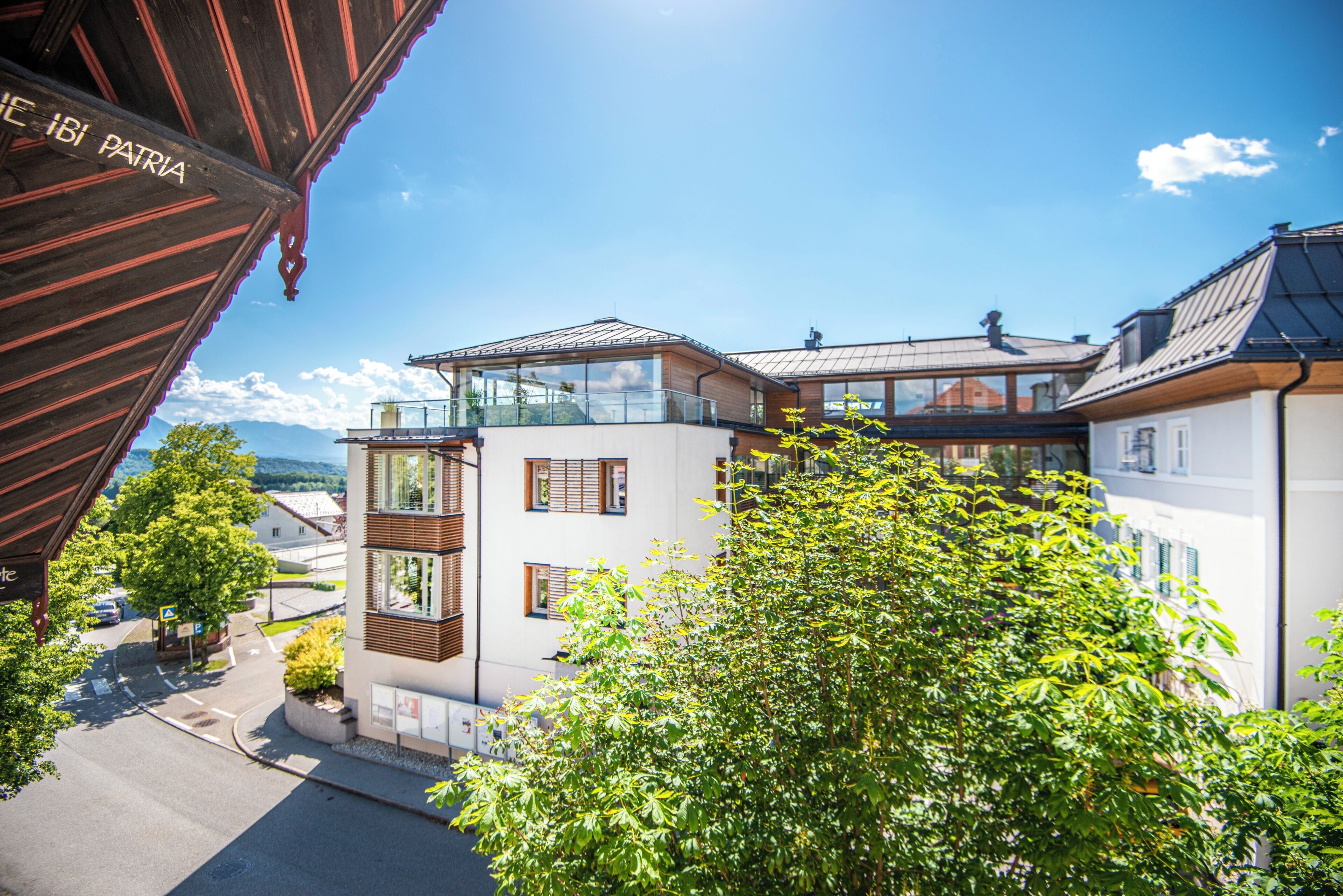 Majoituspaikan julkisivu