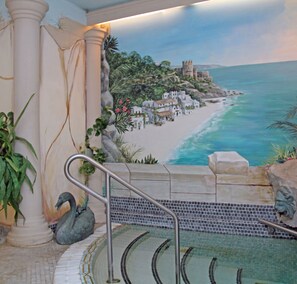 Behandlungsräume für Paare, Sauna, Whirlpool, Dampfbad