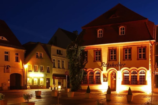 Front of property - evening/night