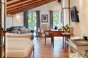 Junior Suite, Lake View | Premium bedding, down duvets, memory-foam beds, individually decorated