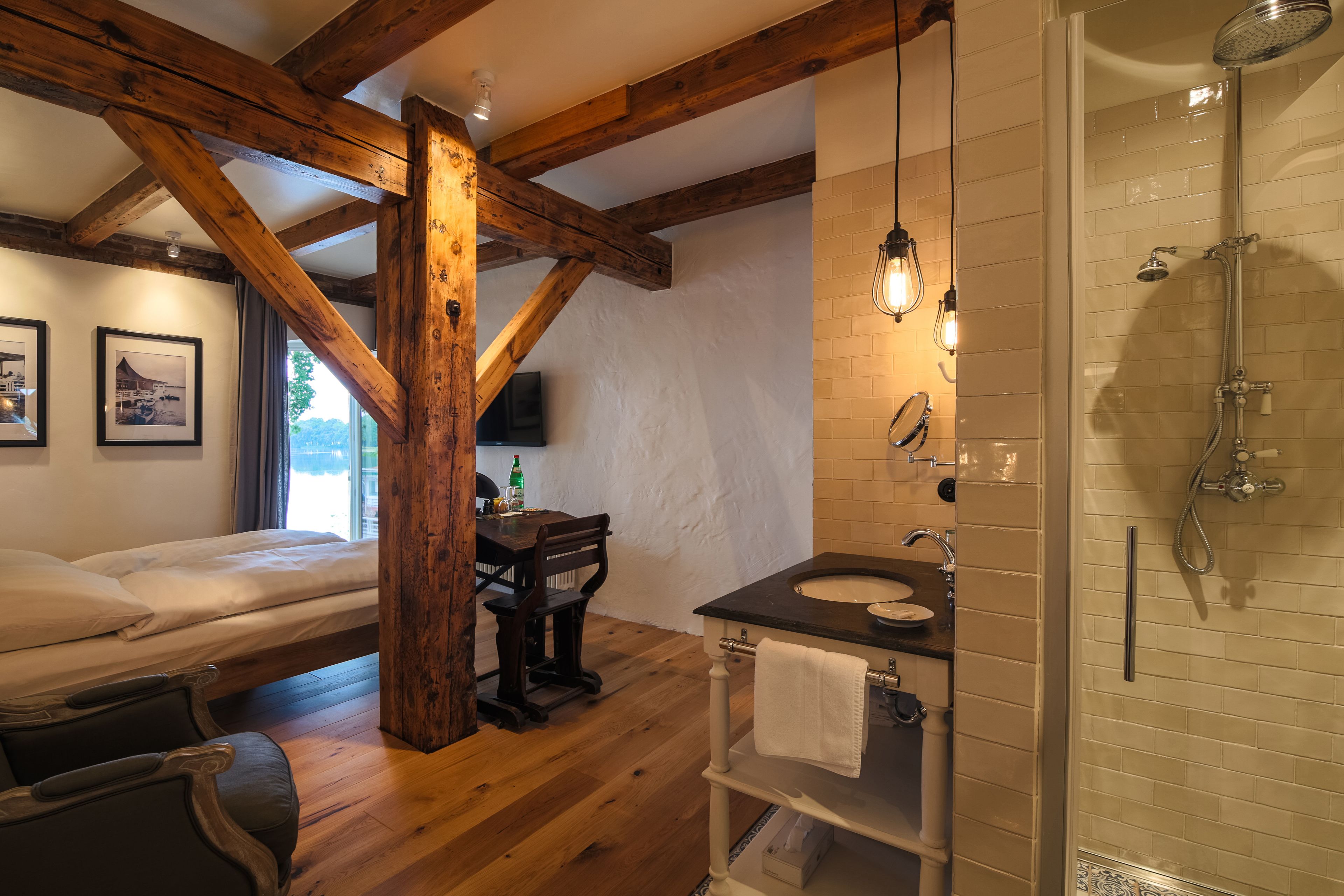 premium bedding, down duvets, memory-foam beds, individually decorated