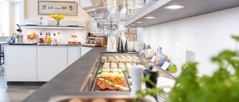Daily buffet breakfast (EUR 17 per person)