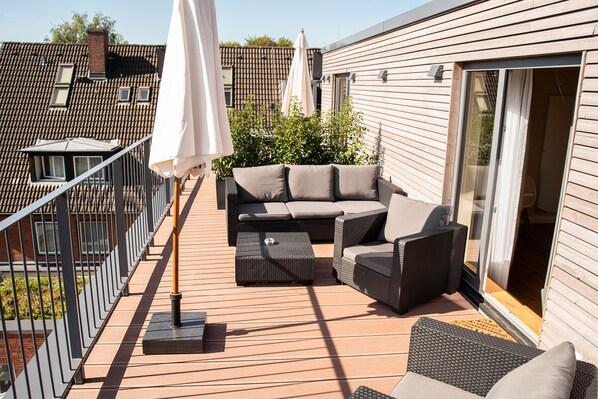 Familie-loftsleilighet | Terrasse/patio