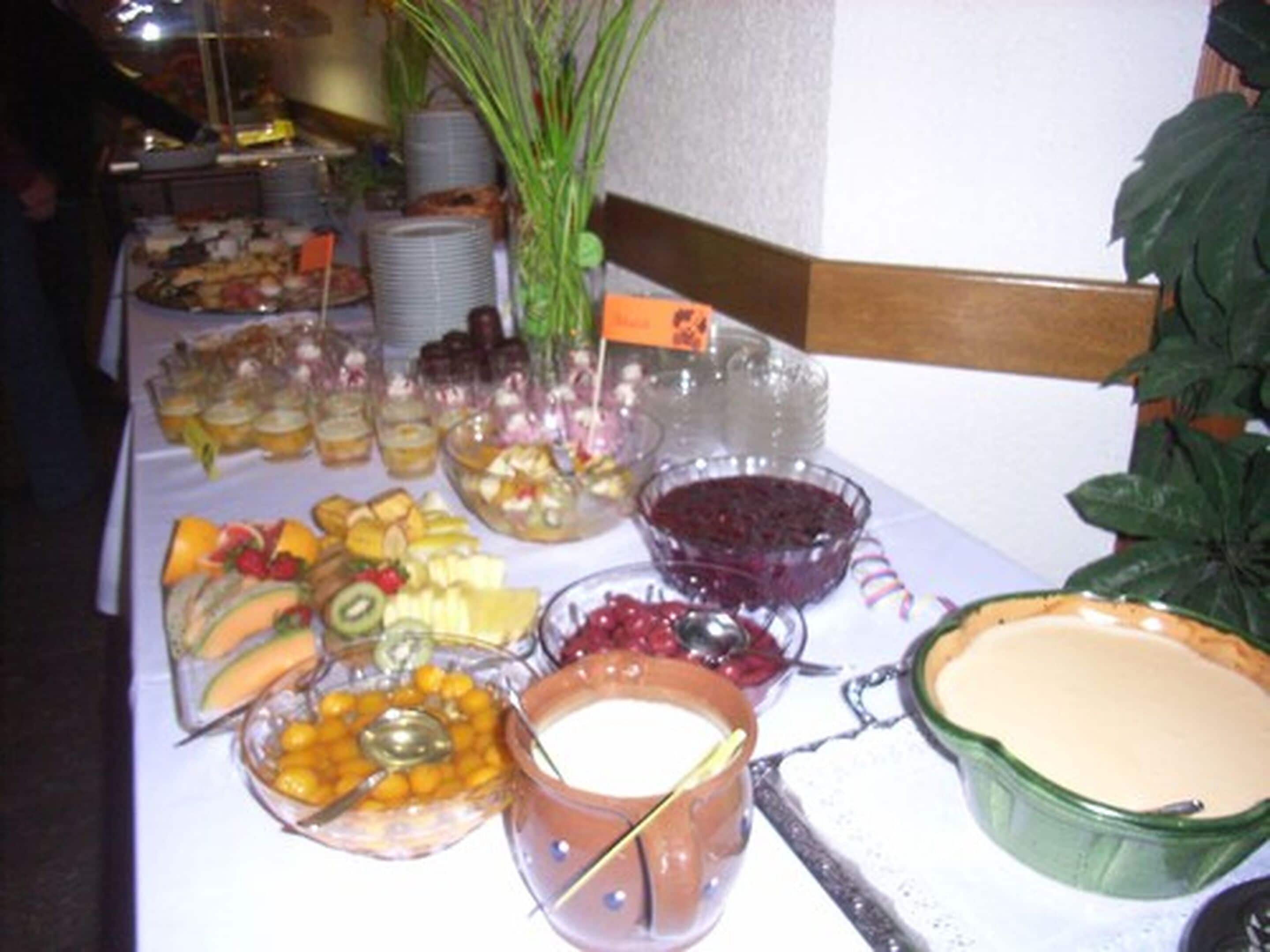 daily buffet breakfast (eur 12.50 per person)