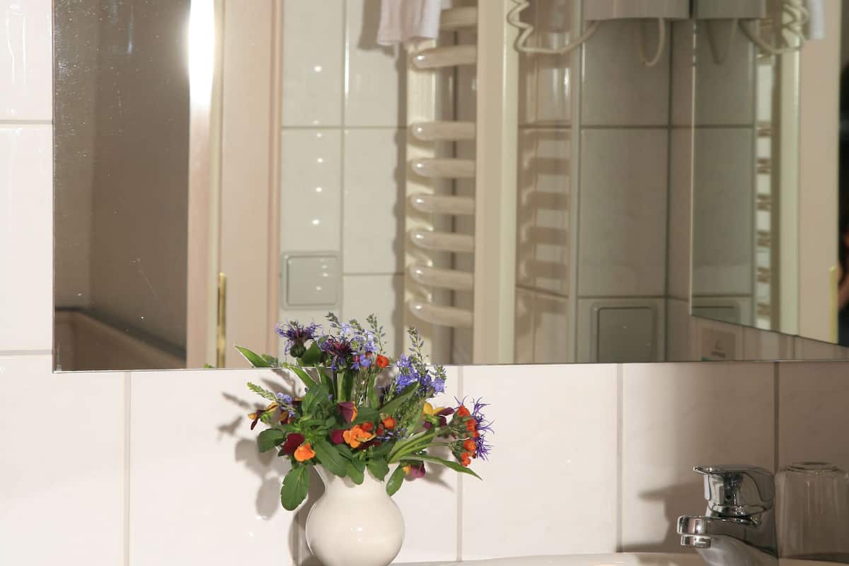 single room | bathroom | free toiletries, hair dryer, towels