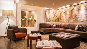 Sittområde i lobbyn