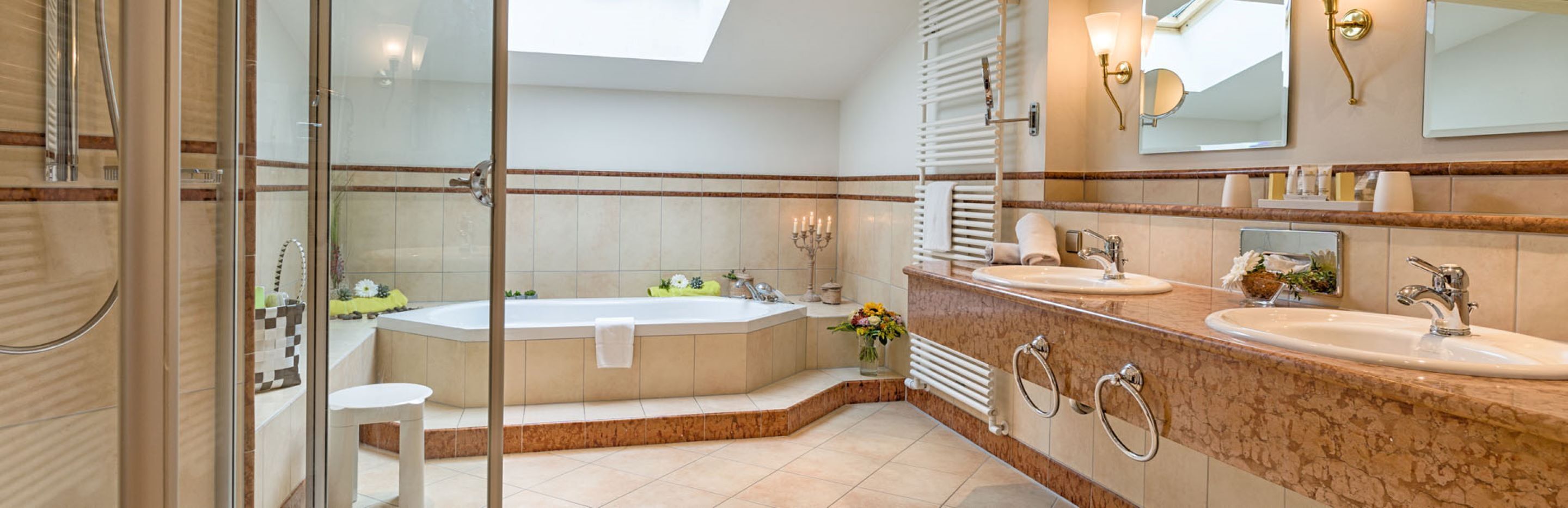 suite | bathroom | free toiletries, hair dryer, bathrobes, slippers