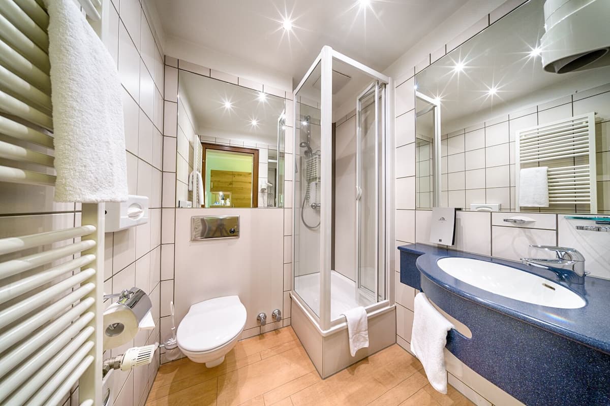 free toiletries, hair dryer, bathrobes, slippers