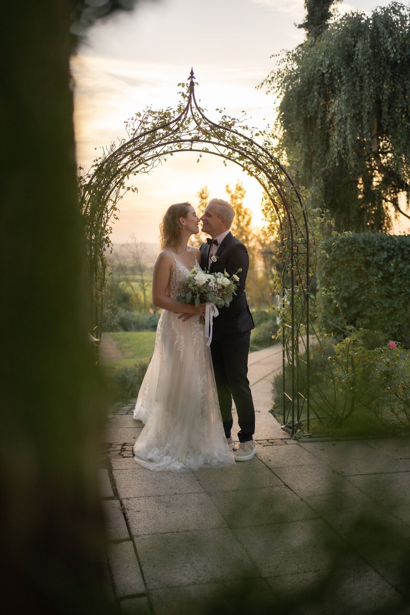 outdoor wedding area
