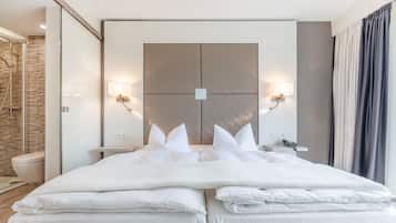 Quarto casal ou duplo conforto | 1 quarto, cofres nos quartos, escrivaninha, cortinas blackout