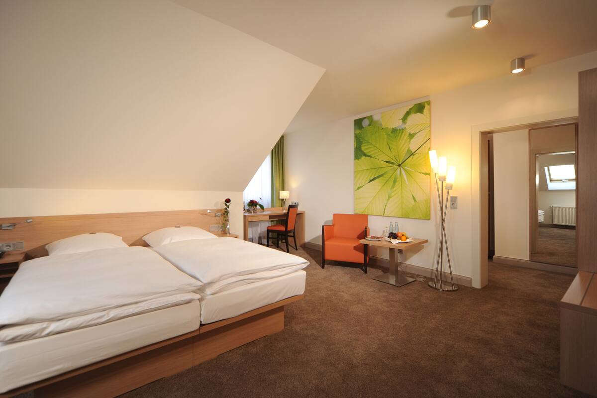 premium bedding, desk, iron/ironing board, free wifi