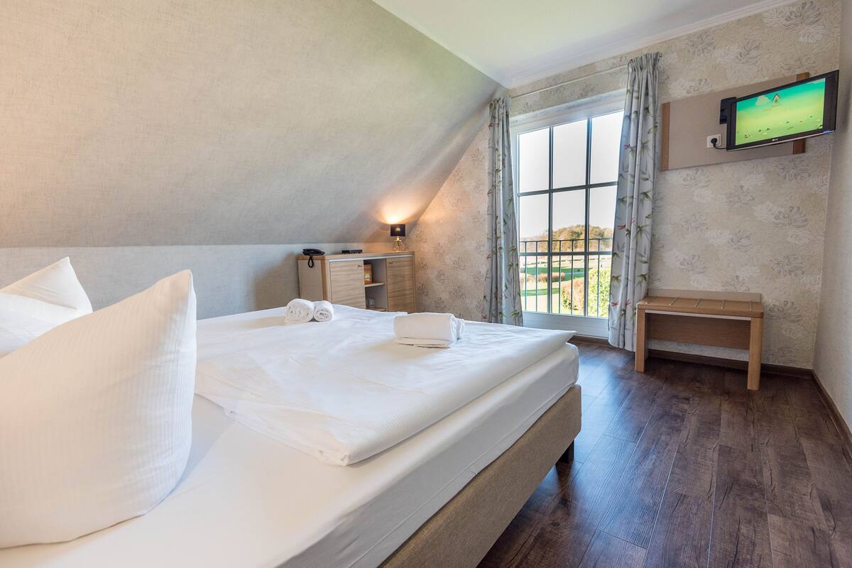 comfort double room | 1 bedroom, in-room safe, individually decorated, desk