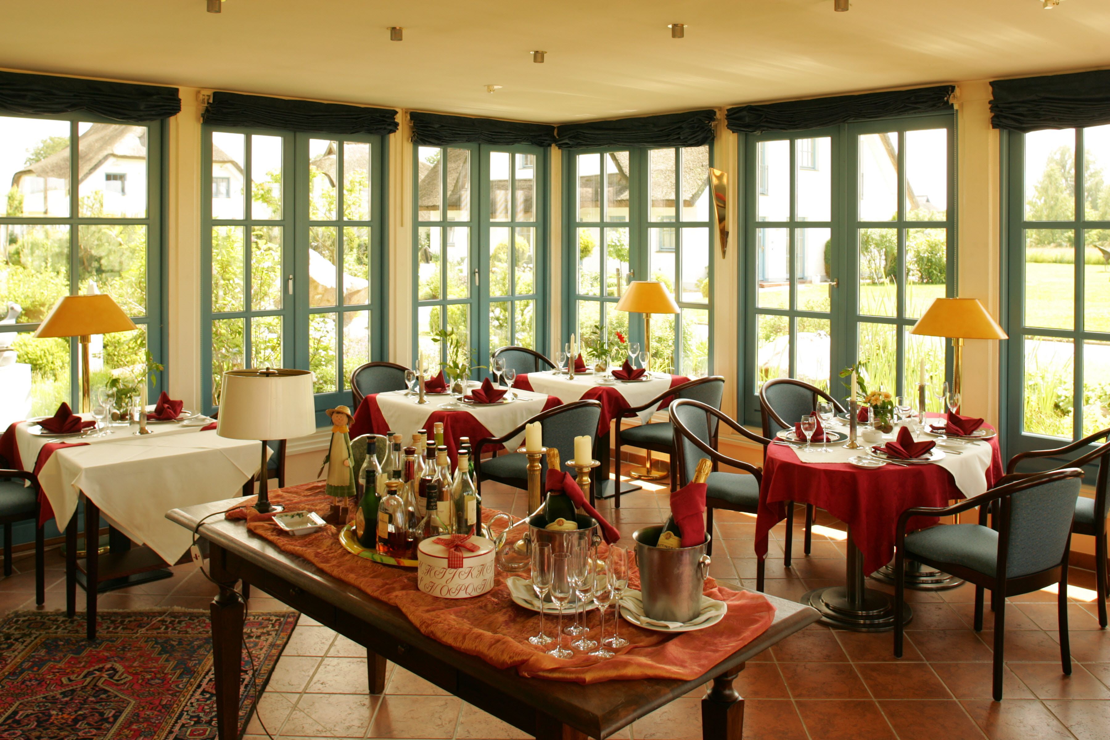 breakfast, dinner served; german cuisine, al fresco dining