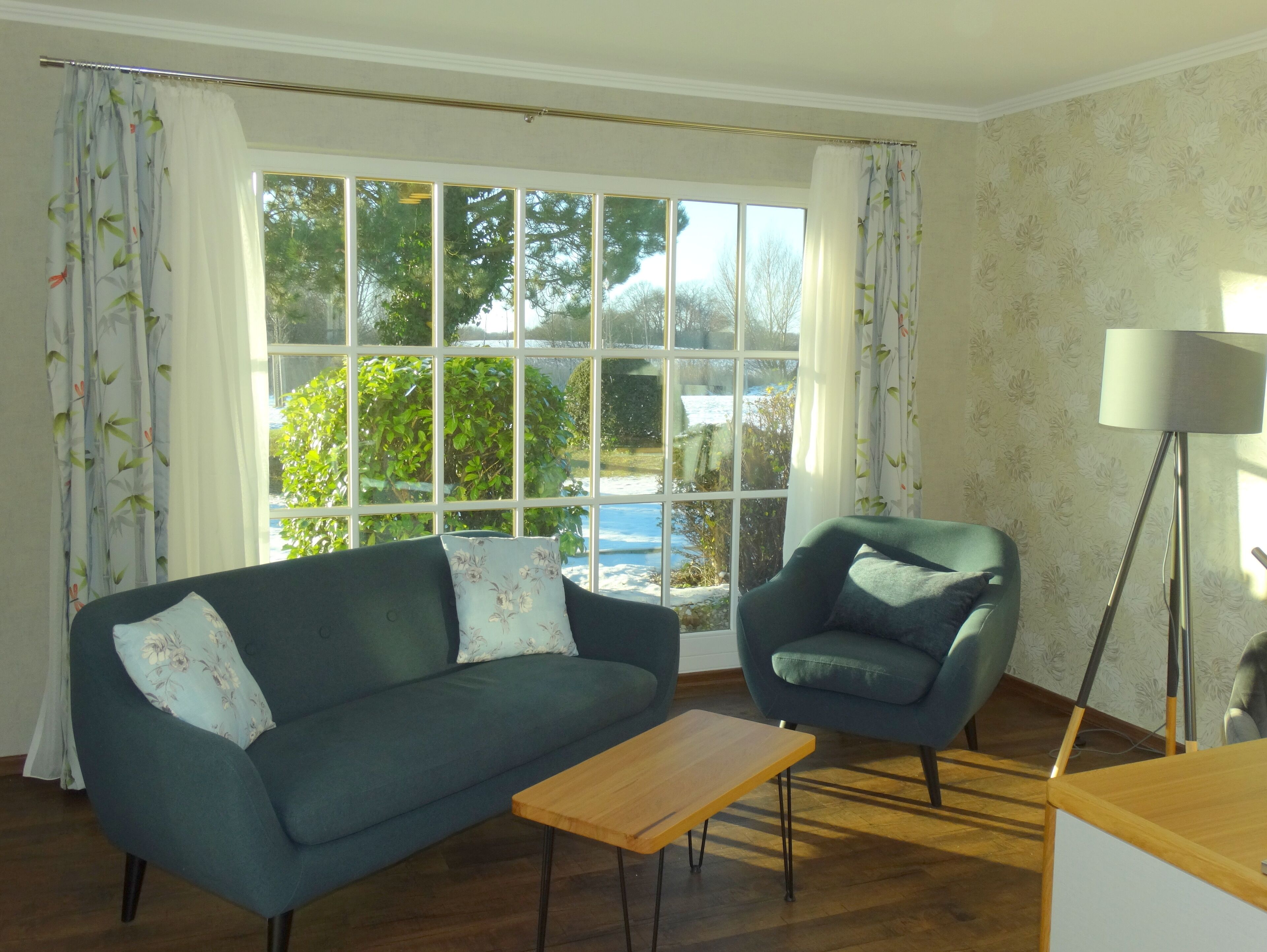 Double Room, Terrace (Cottage) | Living area | TV, heated floors