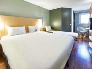 Standard Double Room, Multiple Beds | Premium bedding, desk, soundproofing, iron/ironing board - ibis Haguenau Strasbourg Nord (Haguenau)
