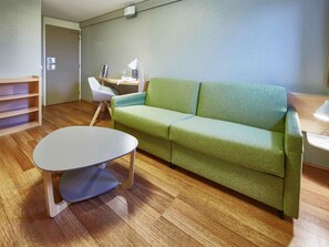 1 habitación, ropa de cama de alta calidad, escritorio y insonorización 