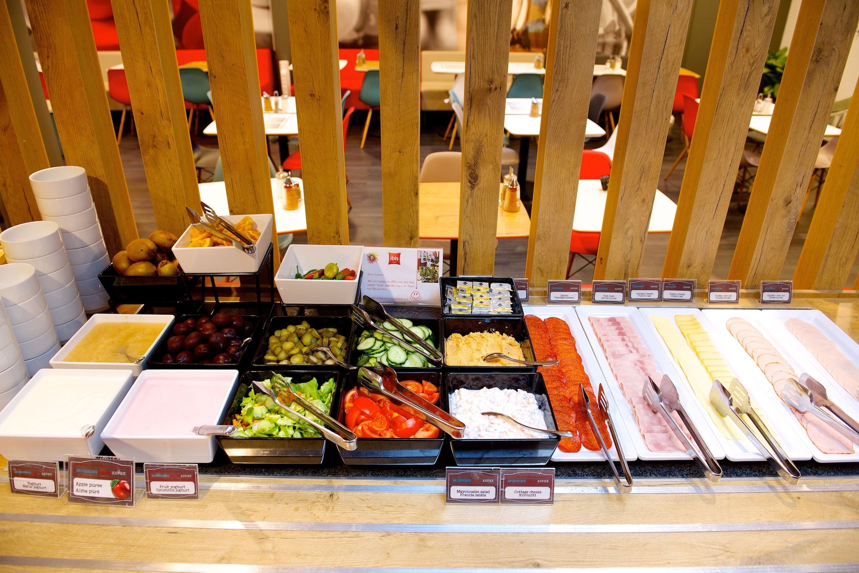 daily buffet breakfast (eur 11 per person)