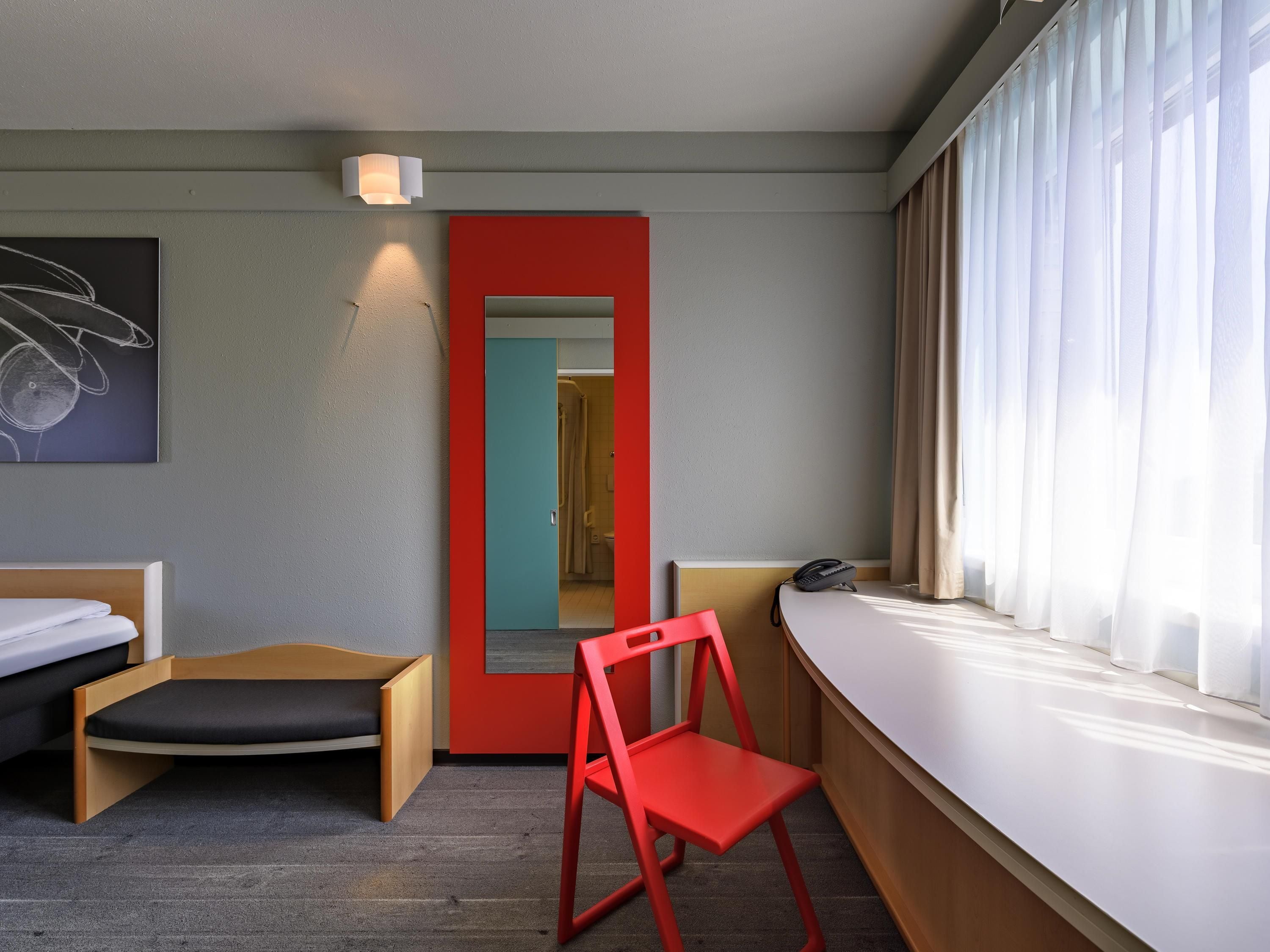 Zimmer mit einem Einzelbett (80 x 200 cm), neues Schlafkomfort-Konzept