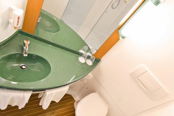 Shower, eco-friendly toiletries, hair dryer, towels