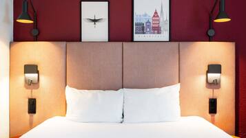 Chambre Standard, 1 lit double | Bureau, rideaux occultants, chambres insonorisées