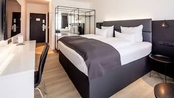 1 Schlafzimmer, Allergikerbettwaren, kostenlose Minibar, Schreibtisch