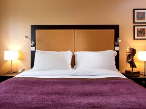 Down comforters, minibar, in-room safe, desk