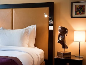 Down duvets, minibar, in-room safe, desk