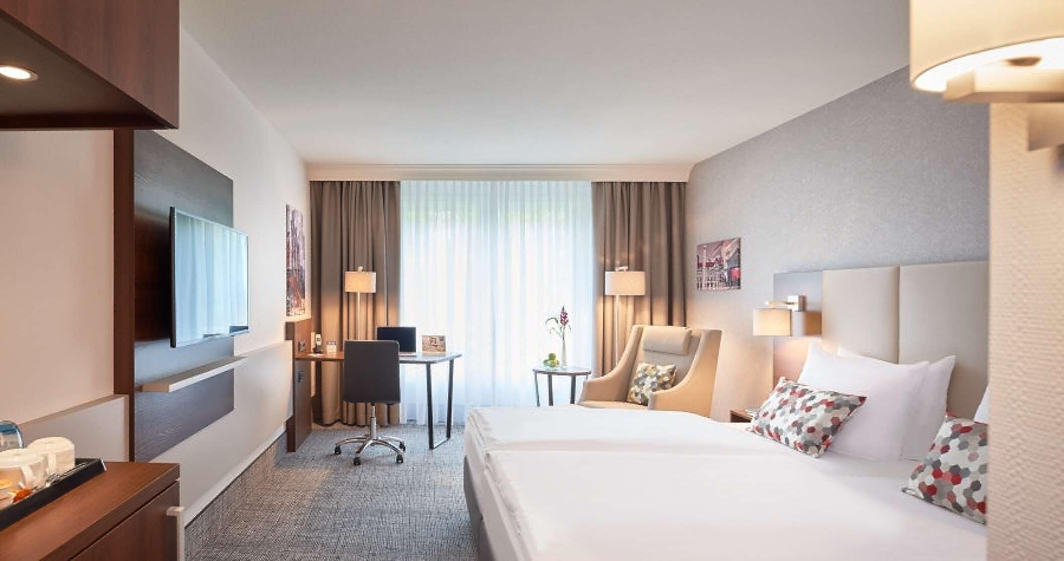 Hypo-allergenic bedding, down duvets, in-room safe, blackout curtains