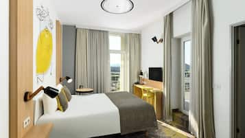 Design Double Room, 1 Double Bed | In-room safe, desk, laptop workspace, blackout drapes