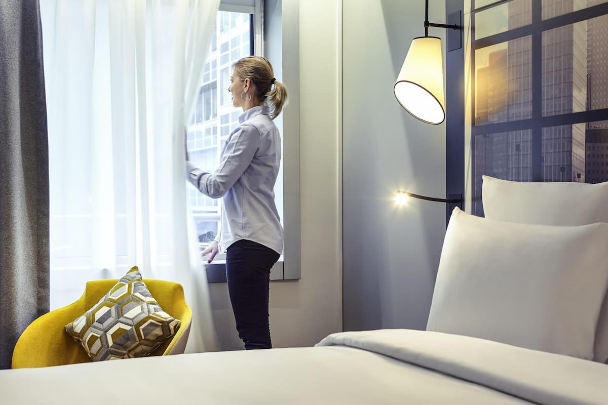 In-room safe, desk, blackout curtains, soundproofing