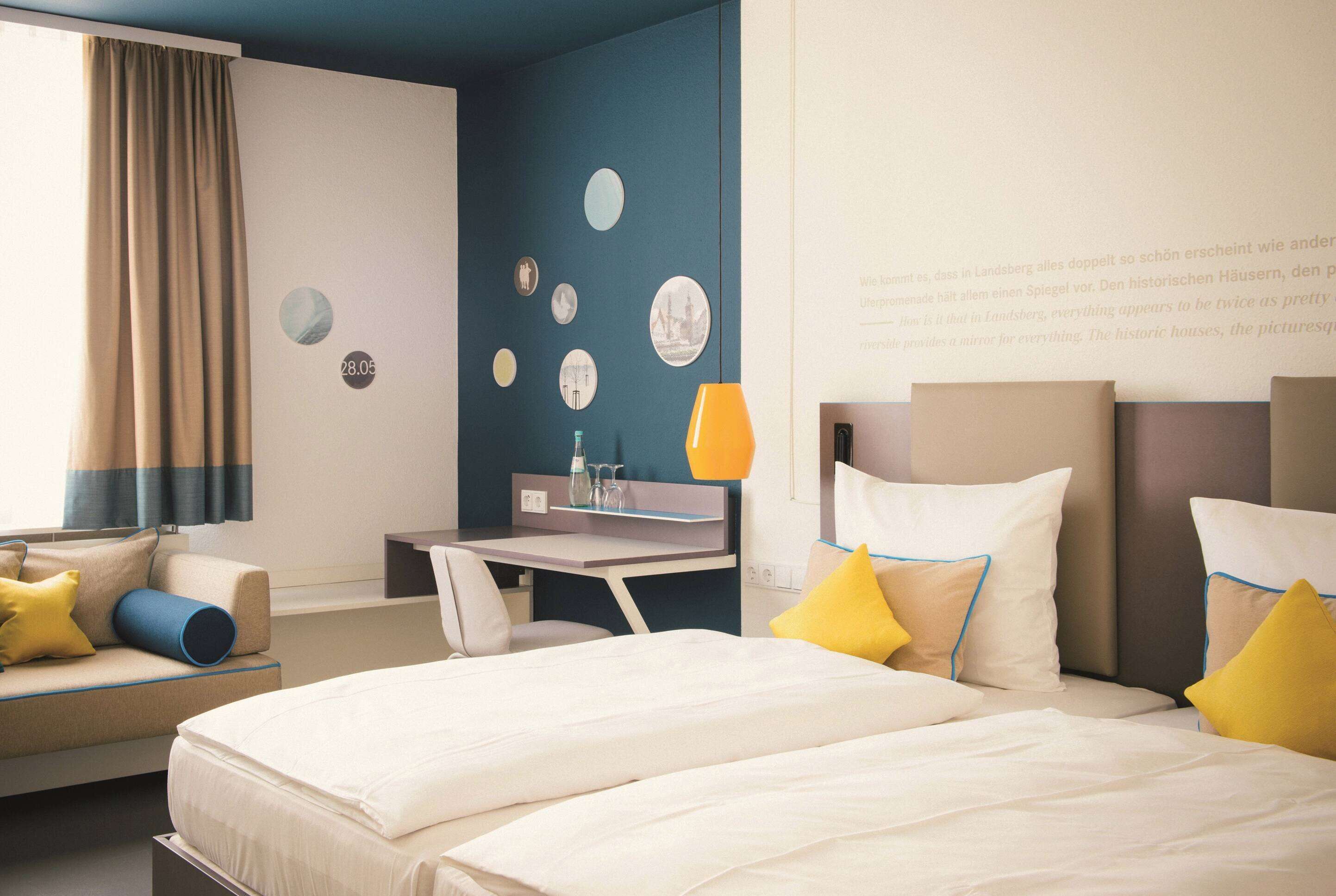 hypo-allergenic bedding, individually decorated, individually furnished