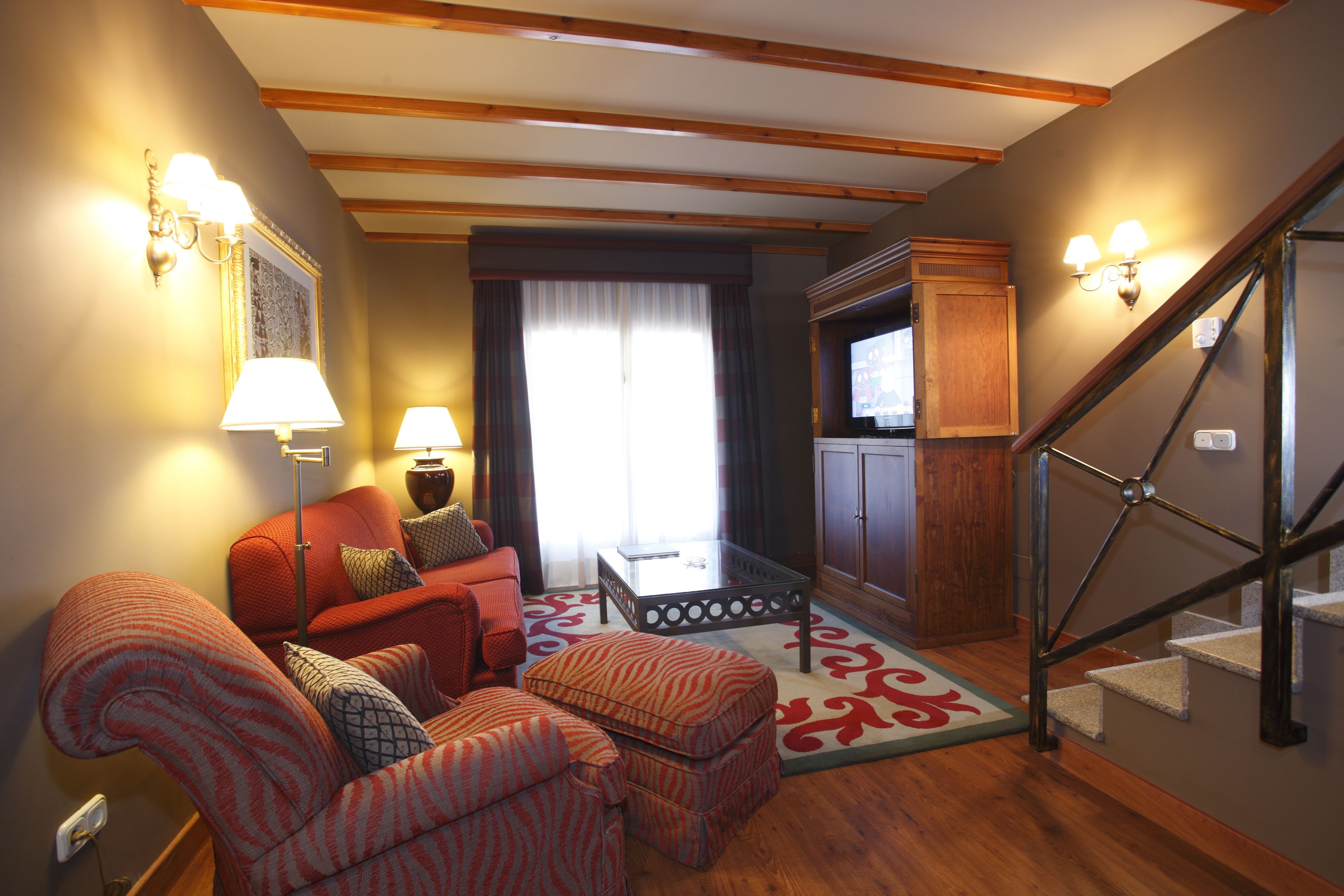 villa (2 adults) | living area | 40-inch led tv with satellite channels, tv