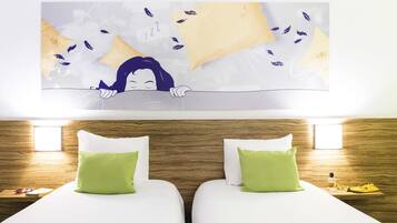 Standard Room, 2 Twin Beds | In-room safe, desk, blackout drapes, iron/ironing board