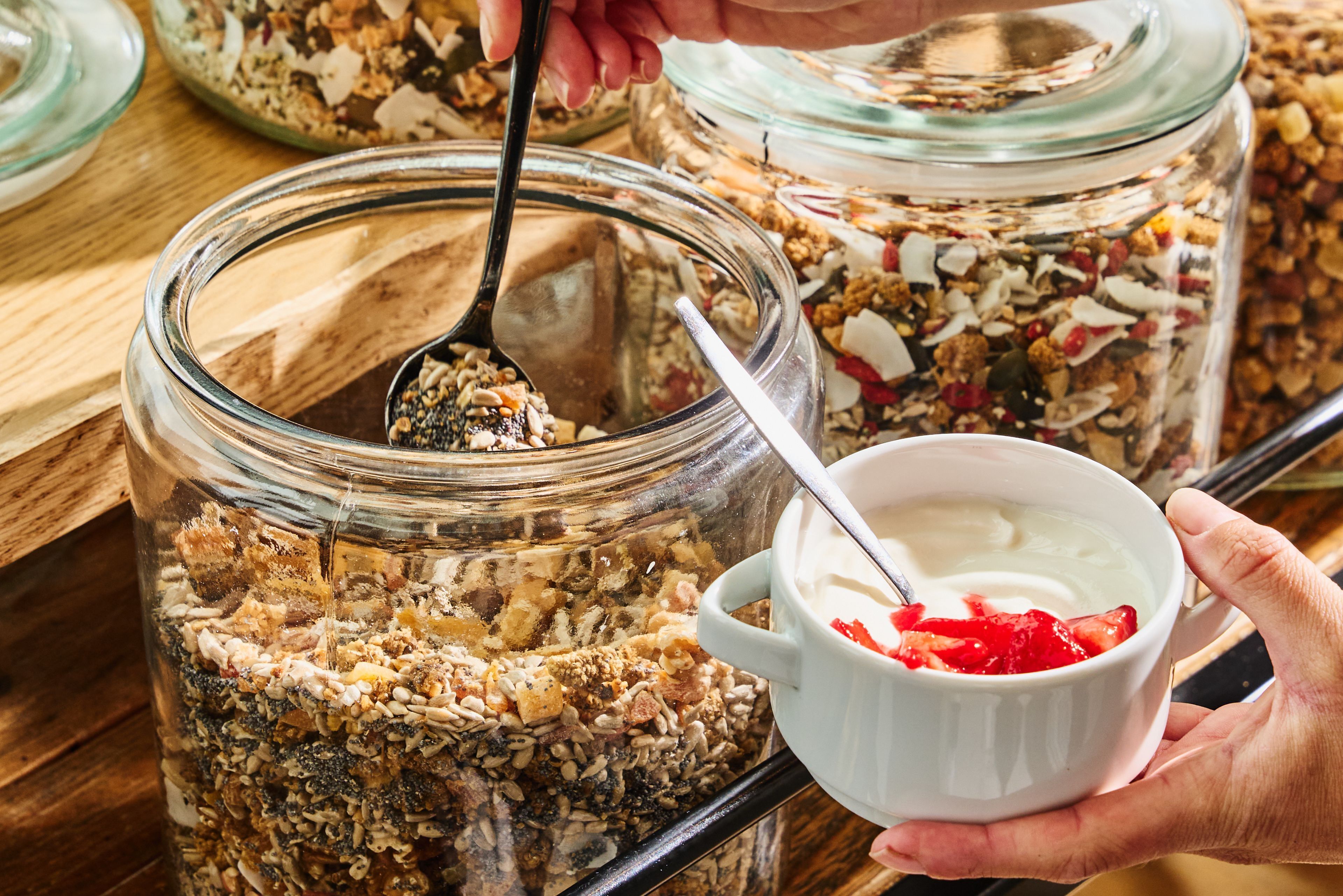 daily buffet breakfast (eur 19.50 per person)